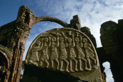 Gravestone Depicting Viking Marauders