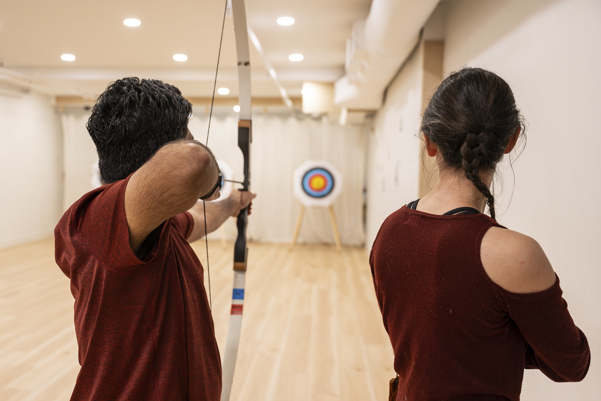 Archery instruction at Academie Duello