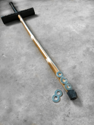 Handle tapering for two-dowel version