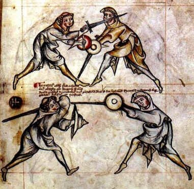 Historical martial arts manual illustration from I.33