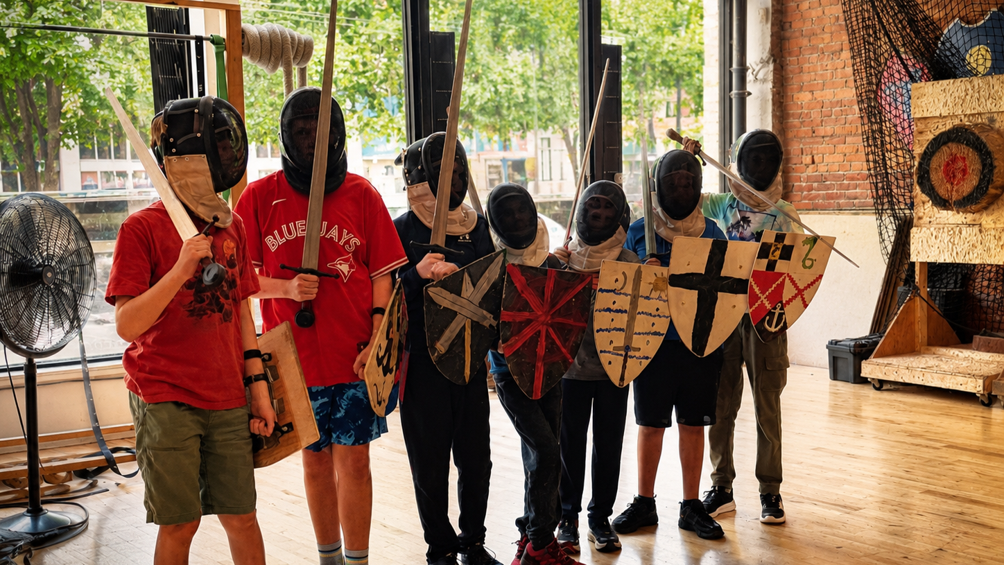 Inside Knight Camp: A Summer Camp with Swords, Shields, Archery, and Courage