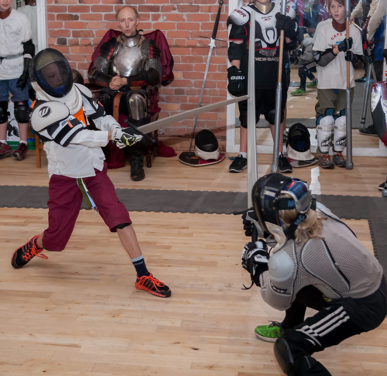 Knight Camp sparring