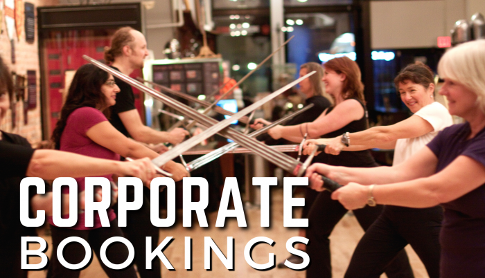 Corporate Bookings | Academie Duello - Centre for Swordplay